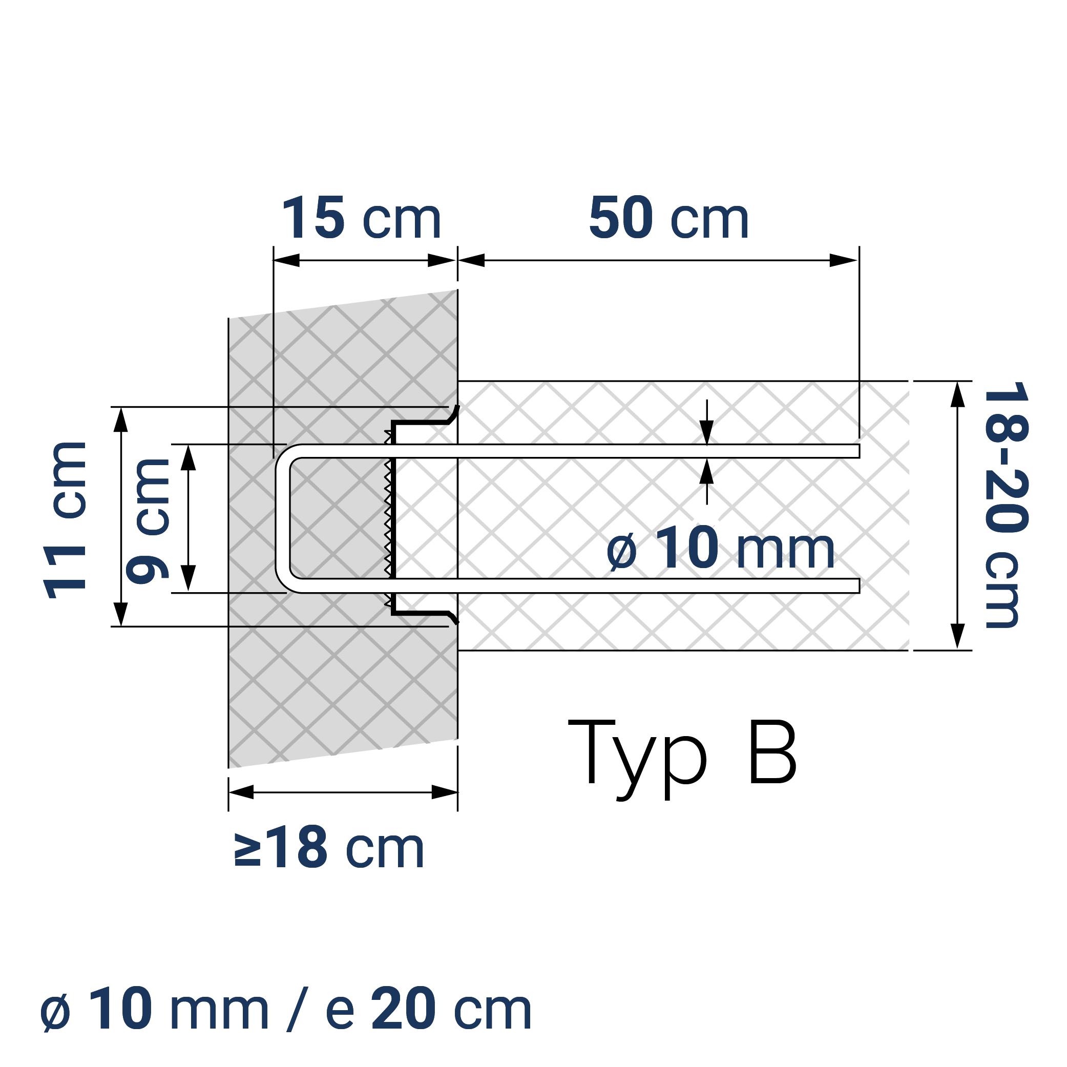 A400110113 7640425413332 BE-BOX® Bewehrungsbox Position Q / L 113 | B-09-10/20-h15-lb50 | 125 cm | 4.88 kg/m